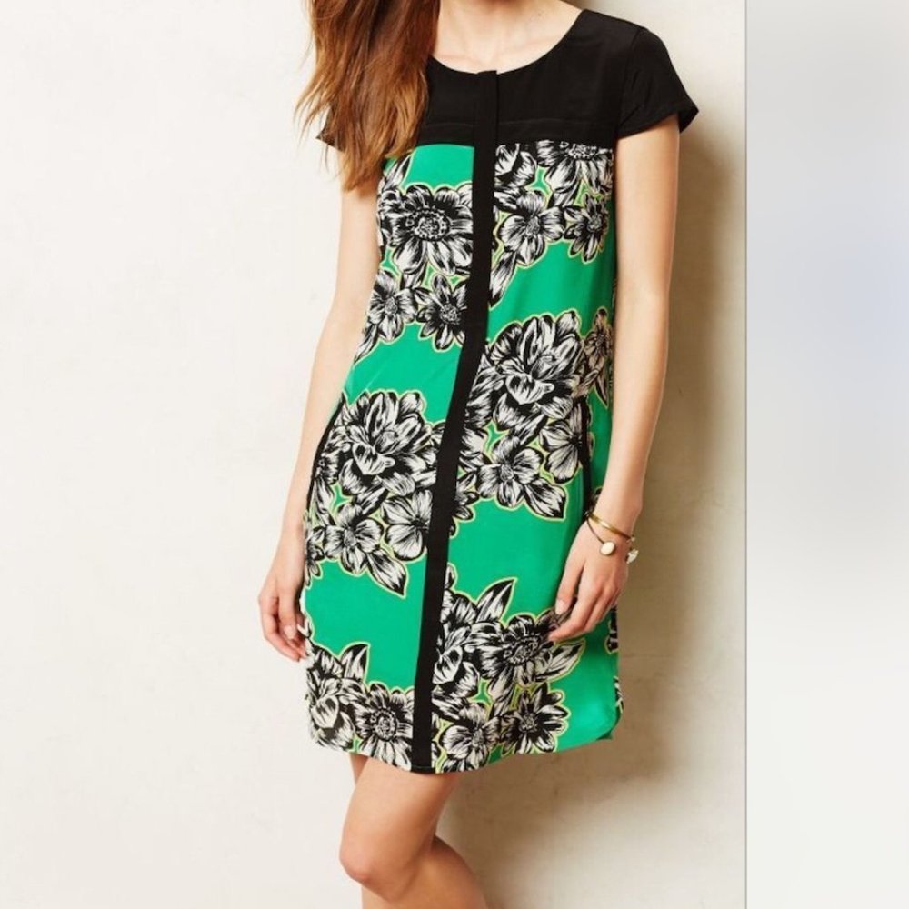 Anthropologie Floral Shift Dress